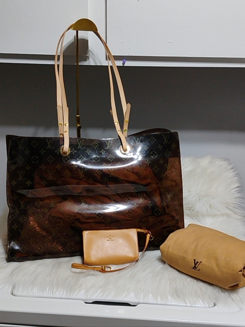 PRICE FIRM! Louis Vuitton Monogram Vinyl Brown Cabar Cruise GM Tote W/DB/Pouch - Picture 3 of 16